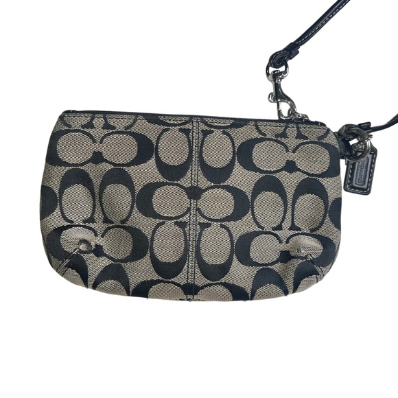 Coach LEGACY Signature Jacquard Turnlock Wristlet Clutch Wallet pouch Purse - Picture 2 of 8